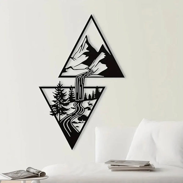 Mountain Metal Wall Decor