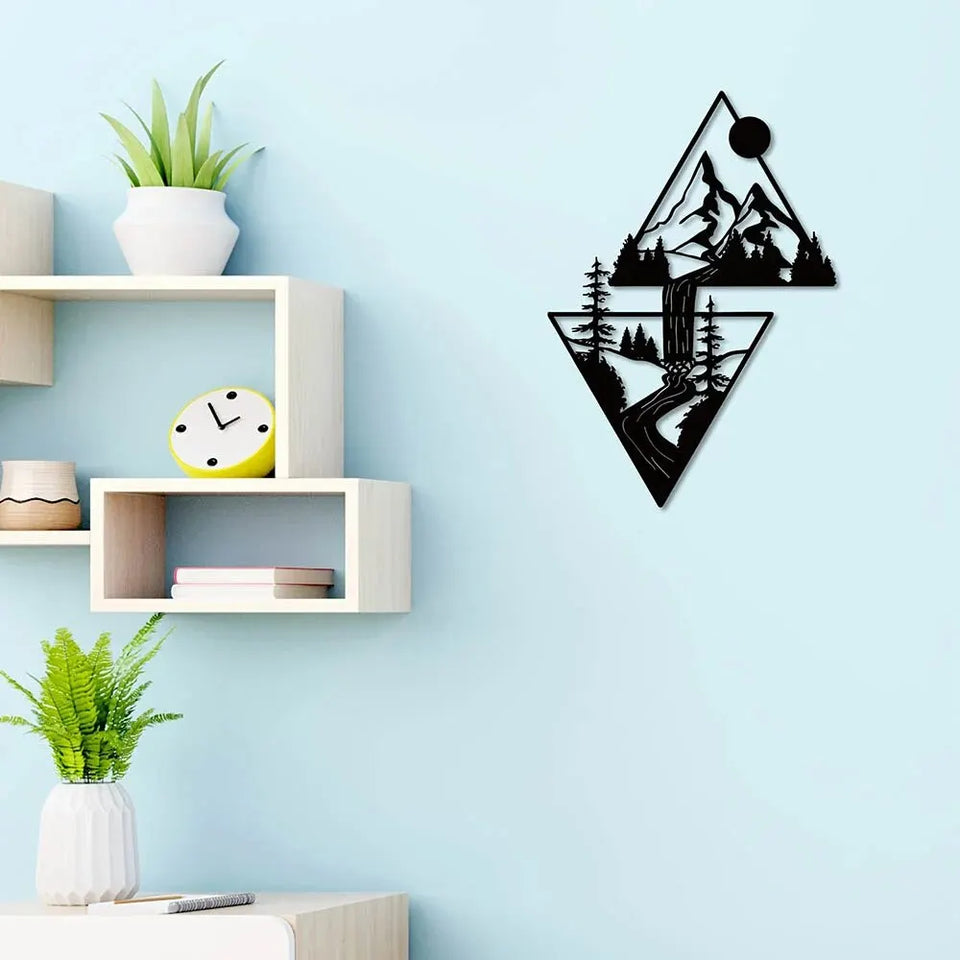 Mountain Metal Wall Decor